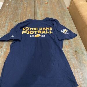 Notre Dame Football 2022 “the shirt project”. Blue men’s medium